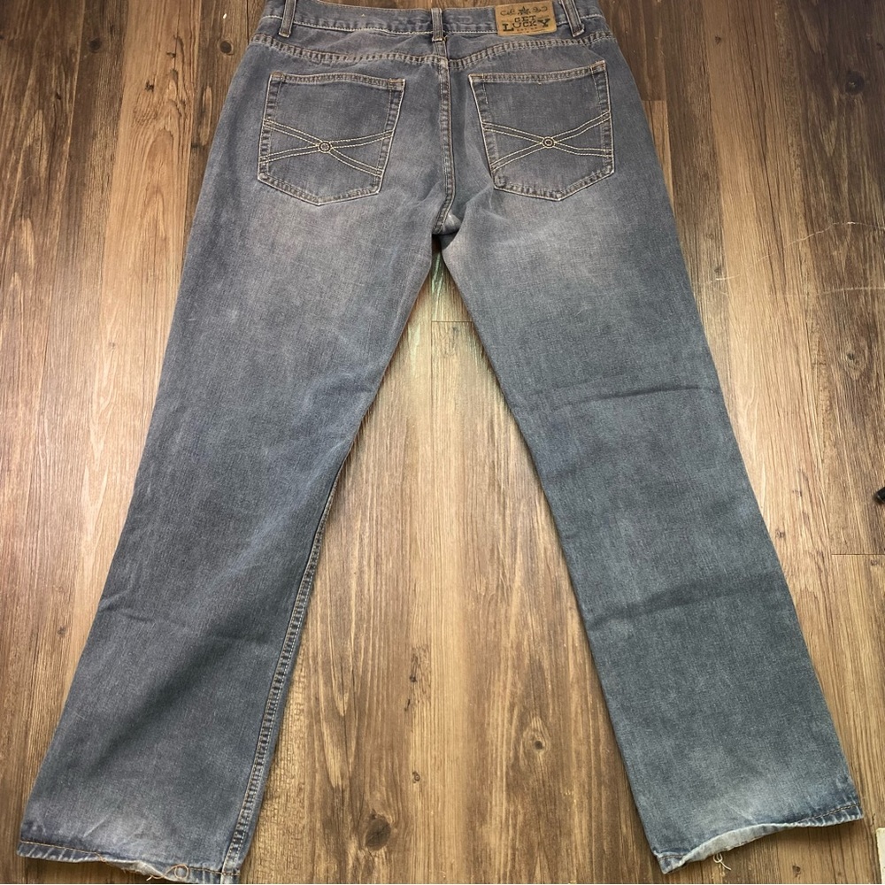 Get Lucky Men’s Straight Leg Relaxed Fit Faded Dark Wash Denim W36 L34(31) - Picture 10 of 16